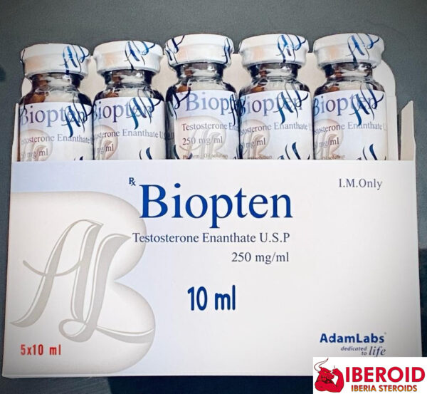 Biopten - pack de 5 énanthate de testostérone 10 ml